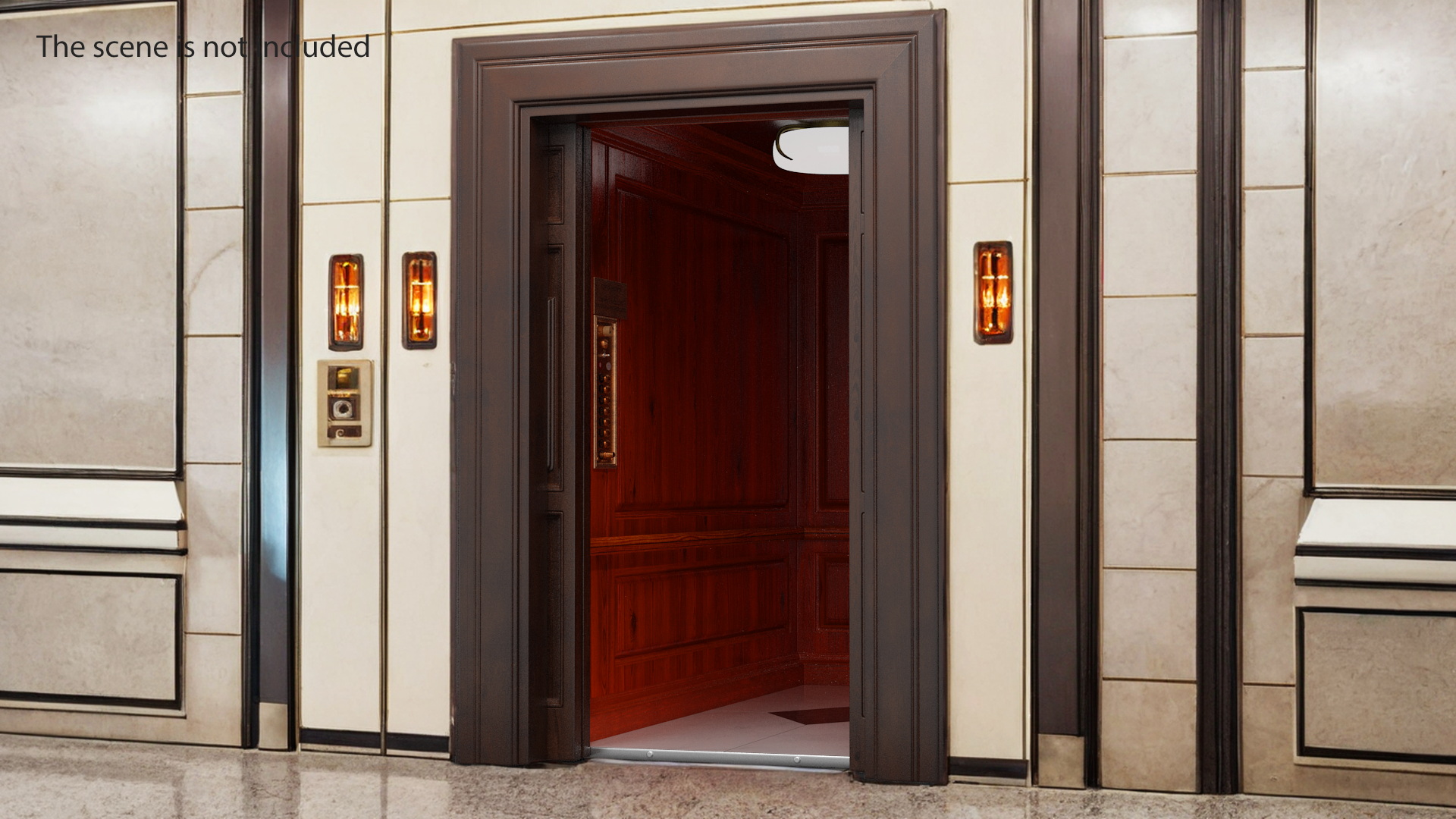 3D model Vintage Elevator Lit