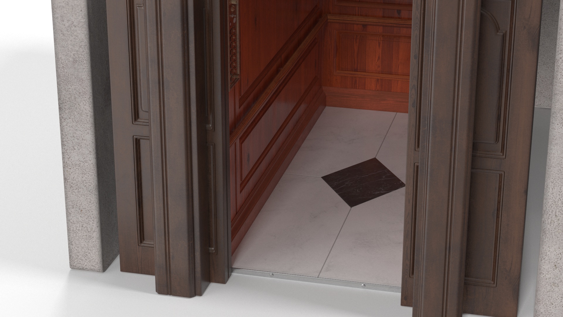 3D model Vintage Elevator Lit