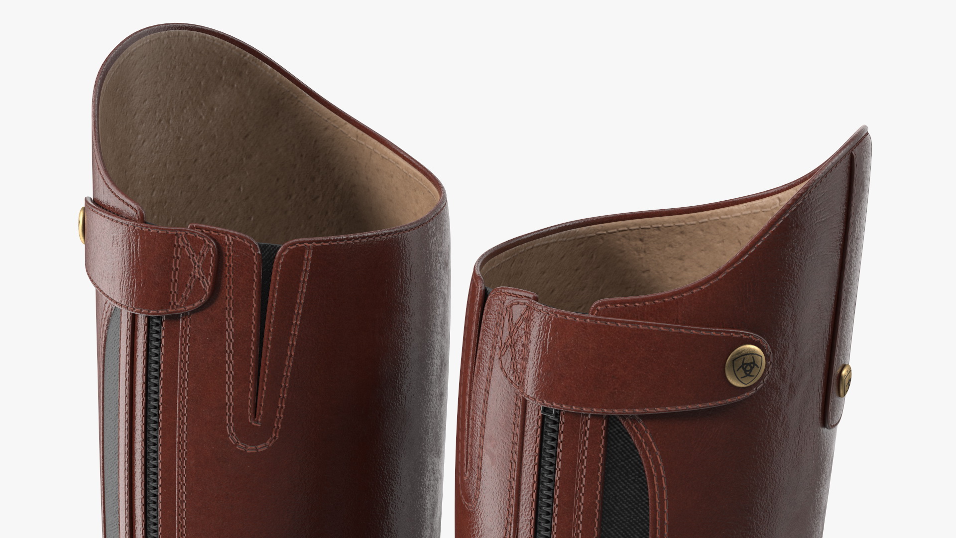 Horse Riding Boots Brown 3D model
