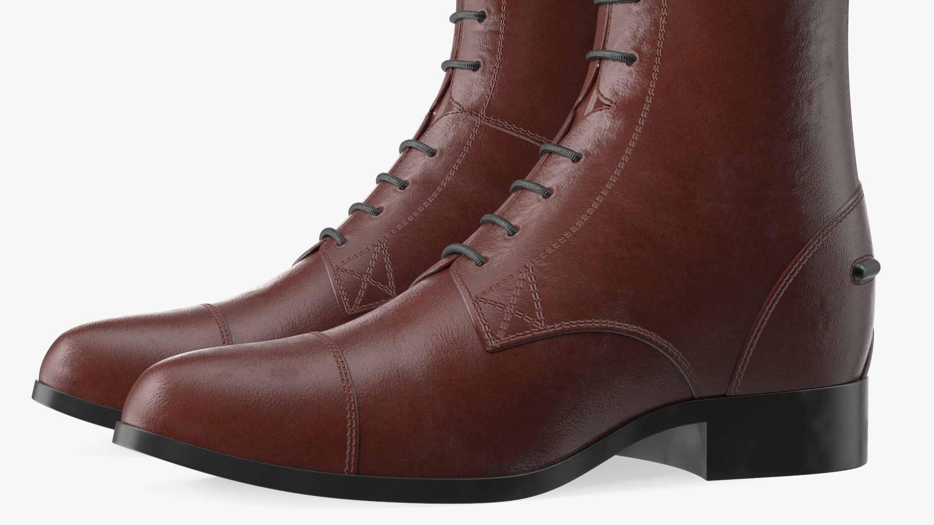 Horse Riding Boots Brown 3D model