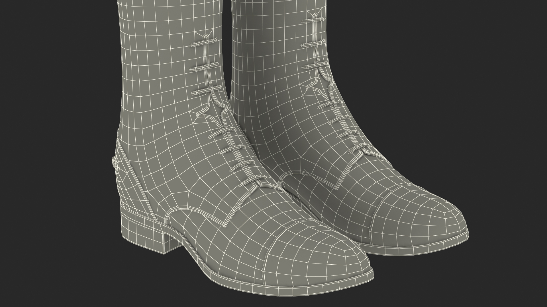 Horse Riding Boots Brown 3D model