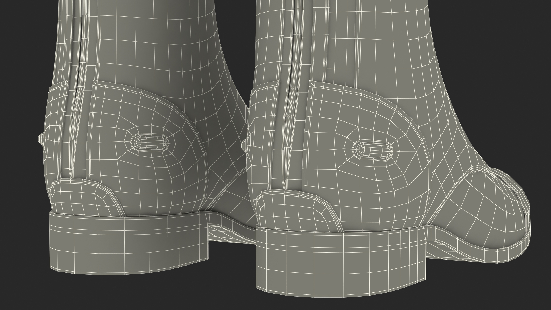 Horse Riding Boots Brown 3D model