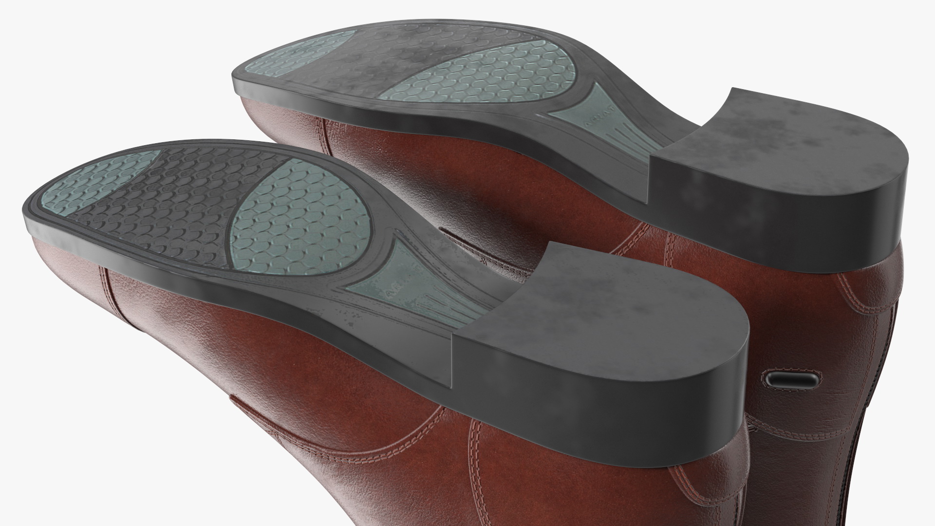 Horse Riding Boots Brown 3D model
