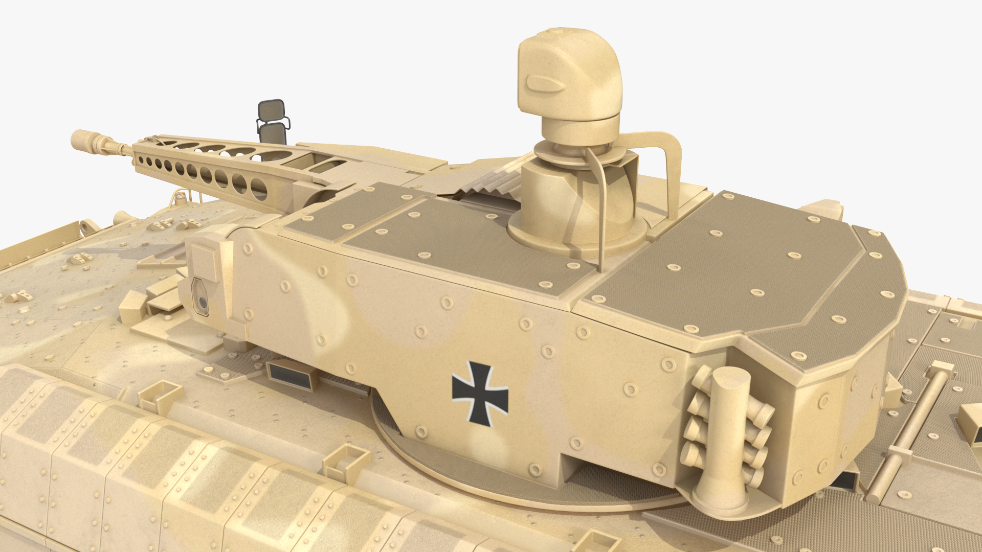 Puma German IFV Military Tank Sandy Rigged 3D