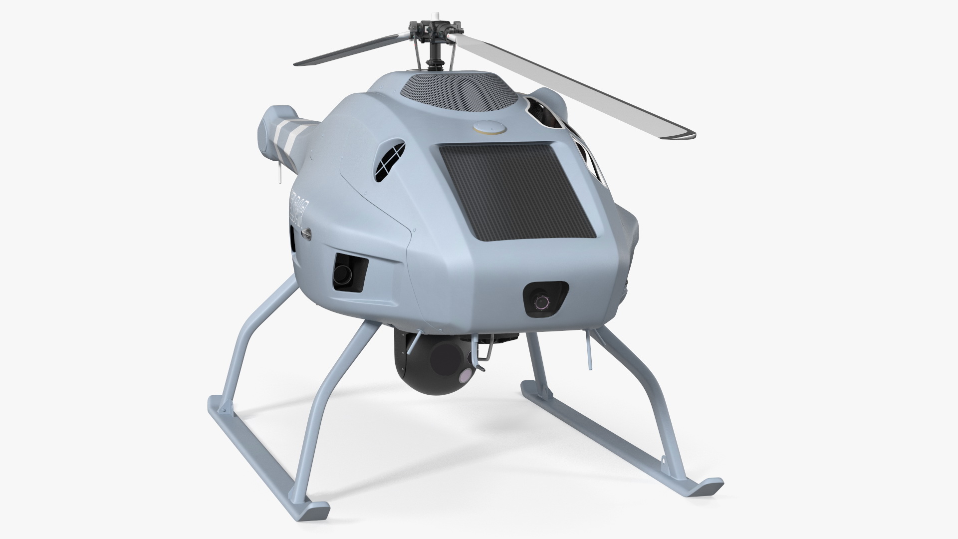 3D UMS Skeldar V200 UAV Helicopter Rigged model