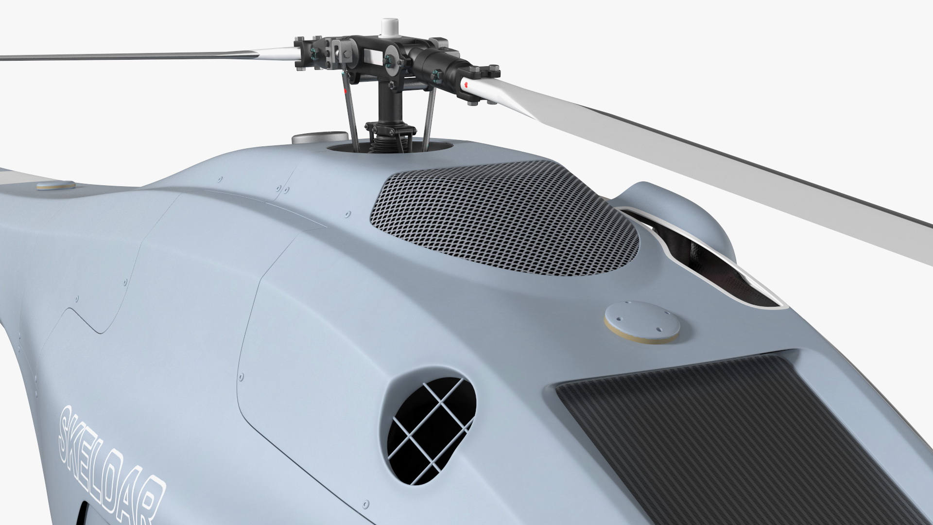 3D UMS Skeldar V200 UAV Helicopter Rigged model
