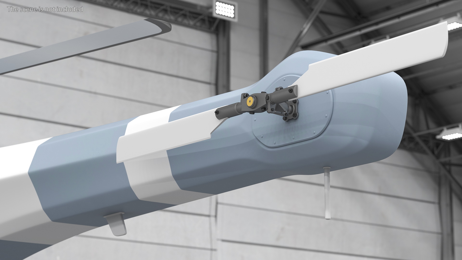 3D UMS Skeldar V200 UAV Helicopter Rigged model