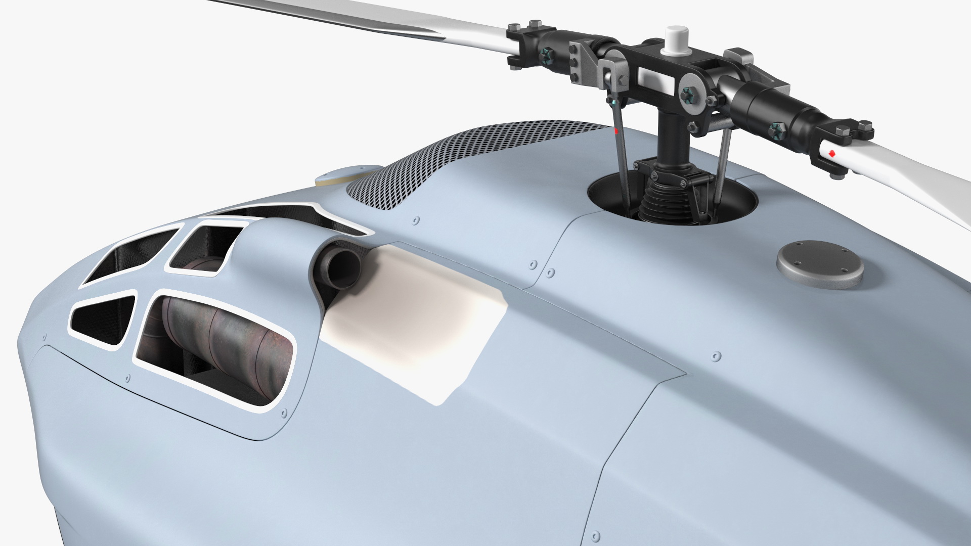 3D UMS Skeldar V200 UAV Helicopter Rigged model