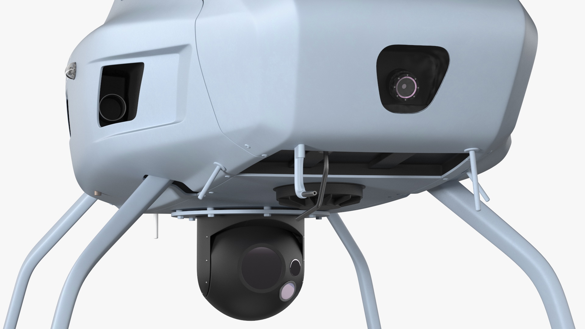 3D UMS Skeldar V200 UAV Helicopter Rigged model