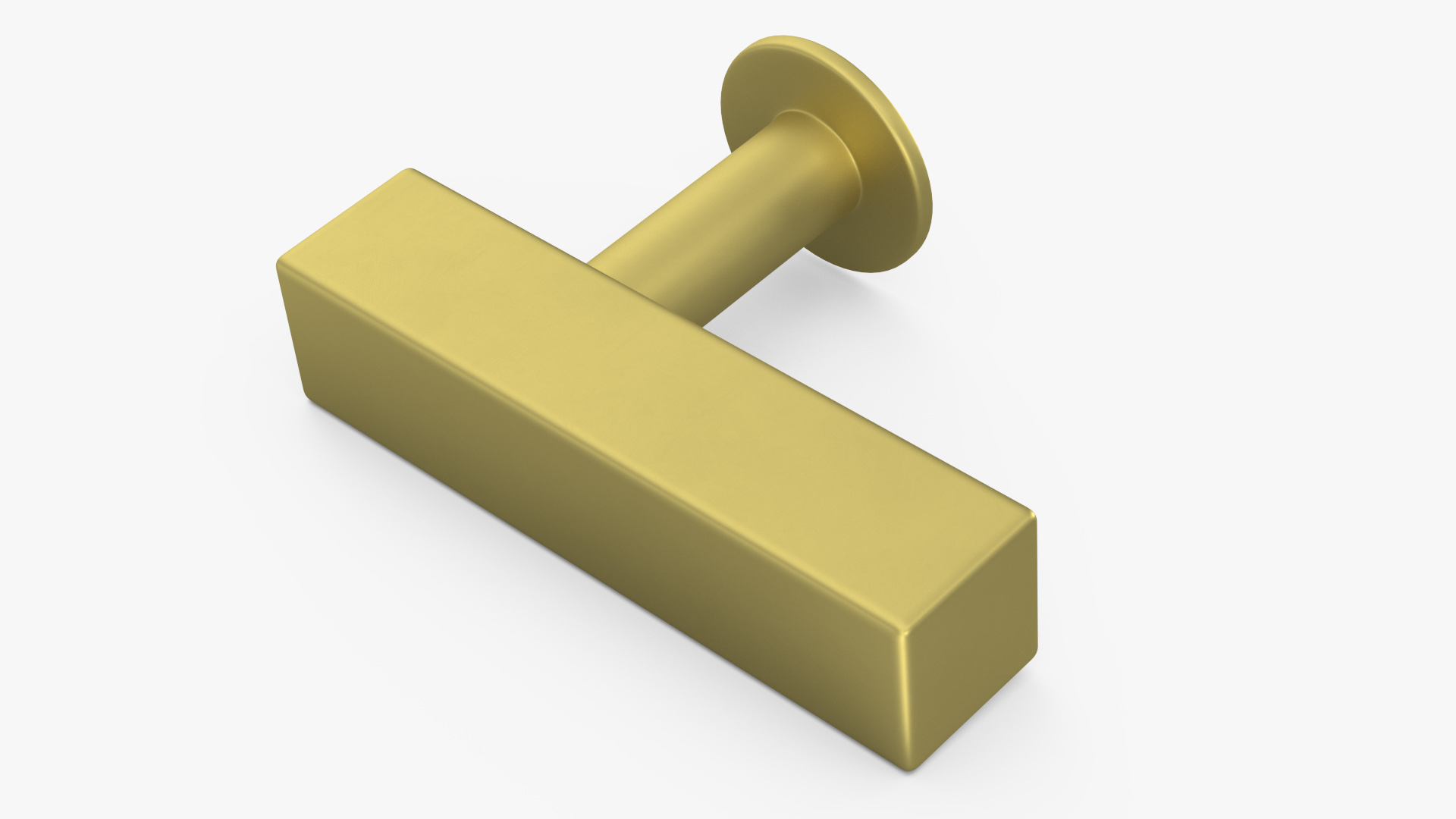 3D Kitchen Cabinet Handle Knob Rectangular Bronze