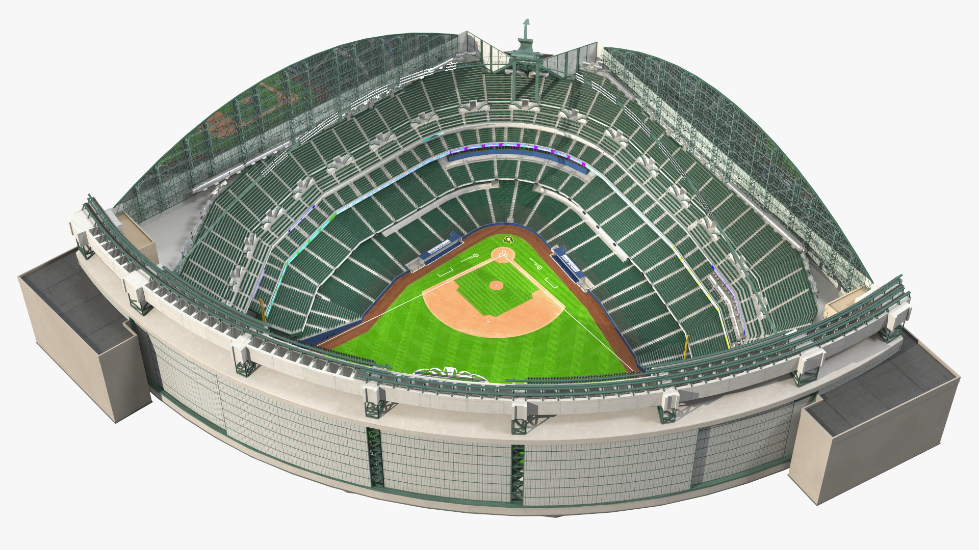 3D American Family Field Tennis model