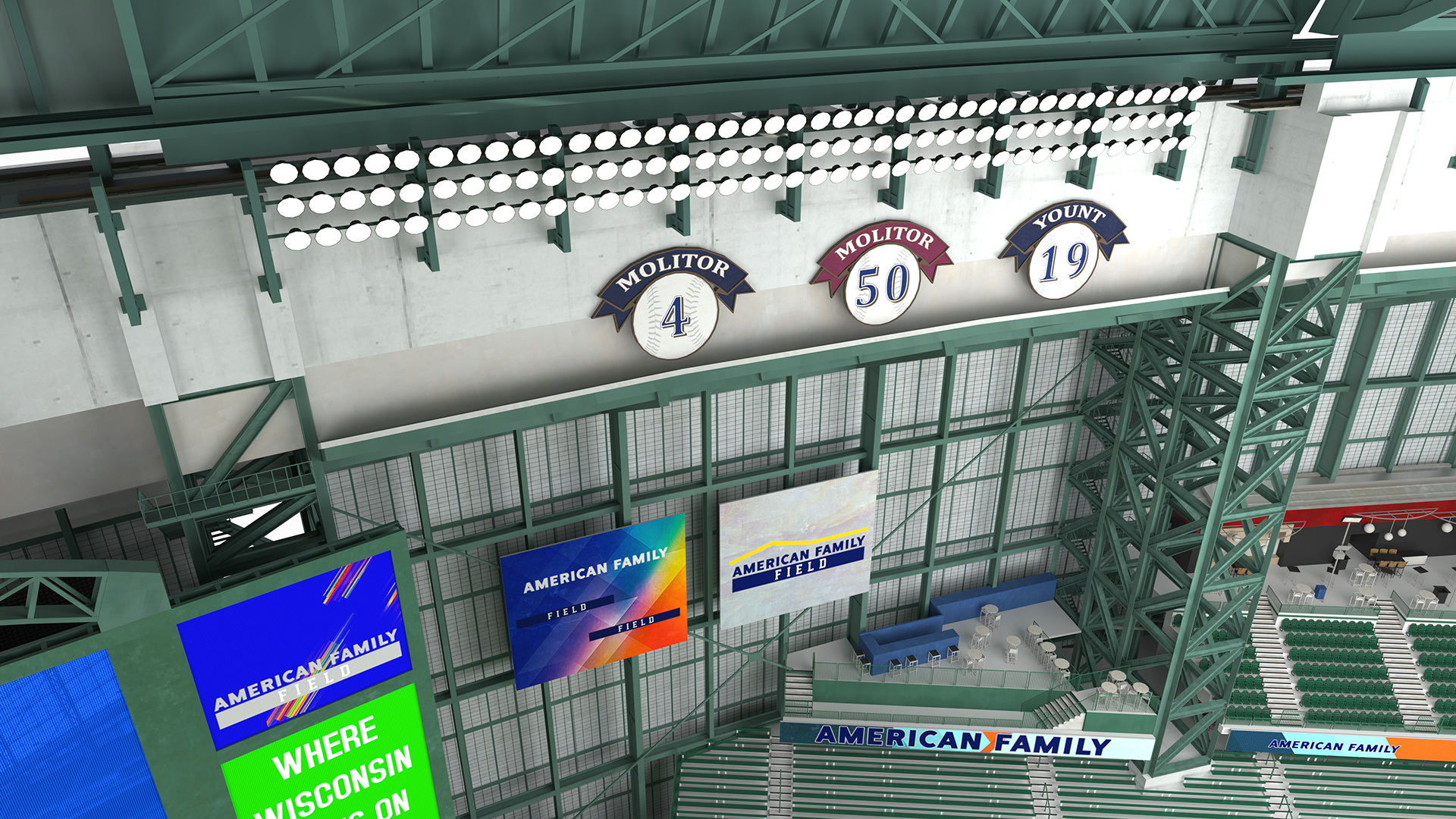3D American Family Field Tennis model