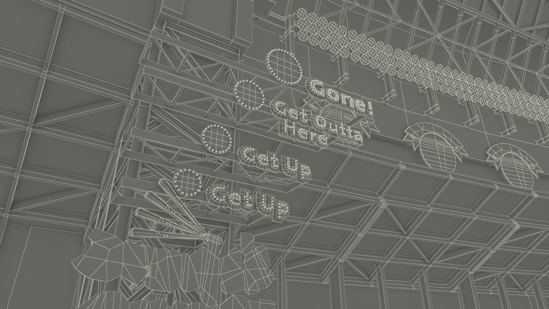 3D American Family Field Tennis model