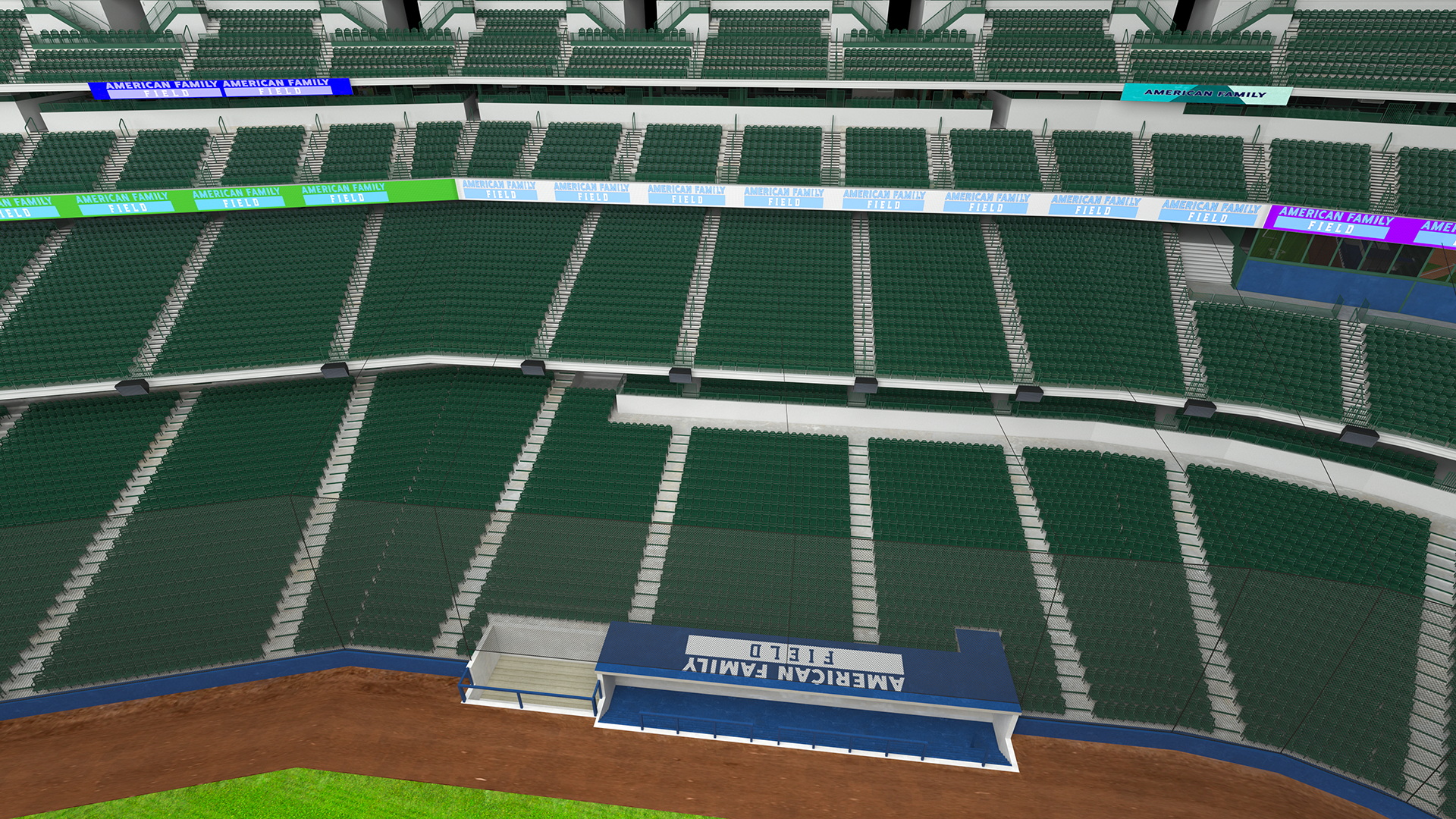 3D American Family Field Tennis model