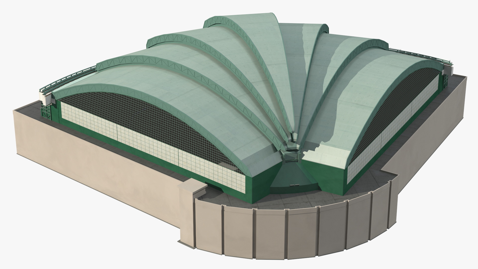3D American Family Field Tennis model