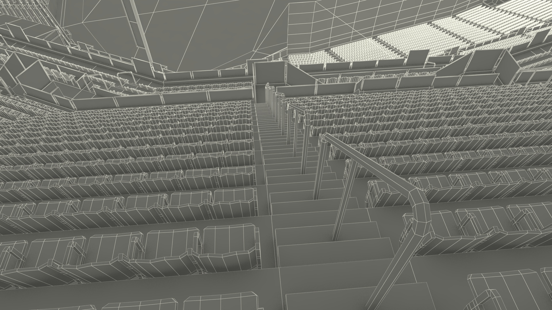 3D American Family Field Tennis model