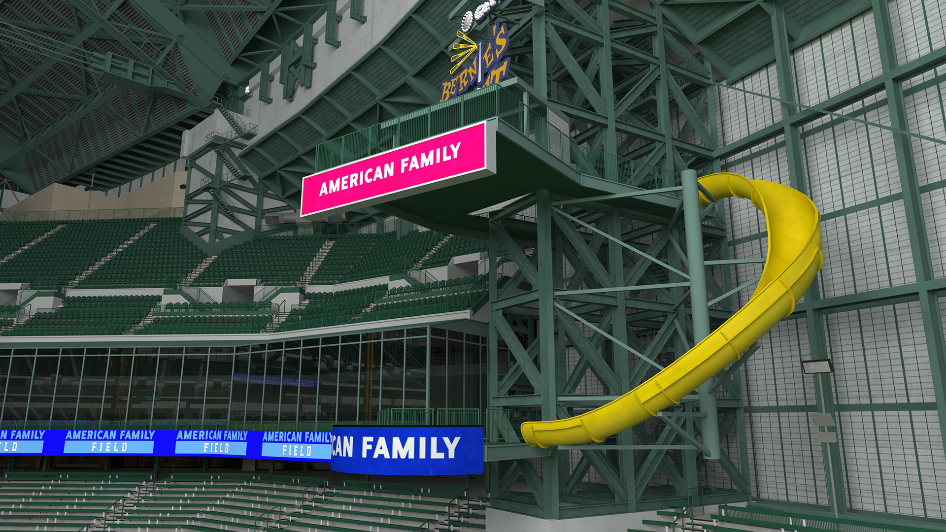 3D American Family Field Tennis model