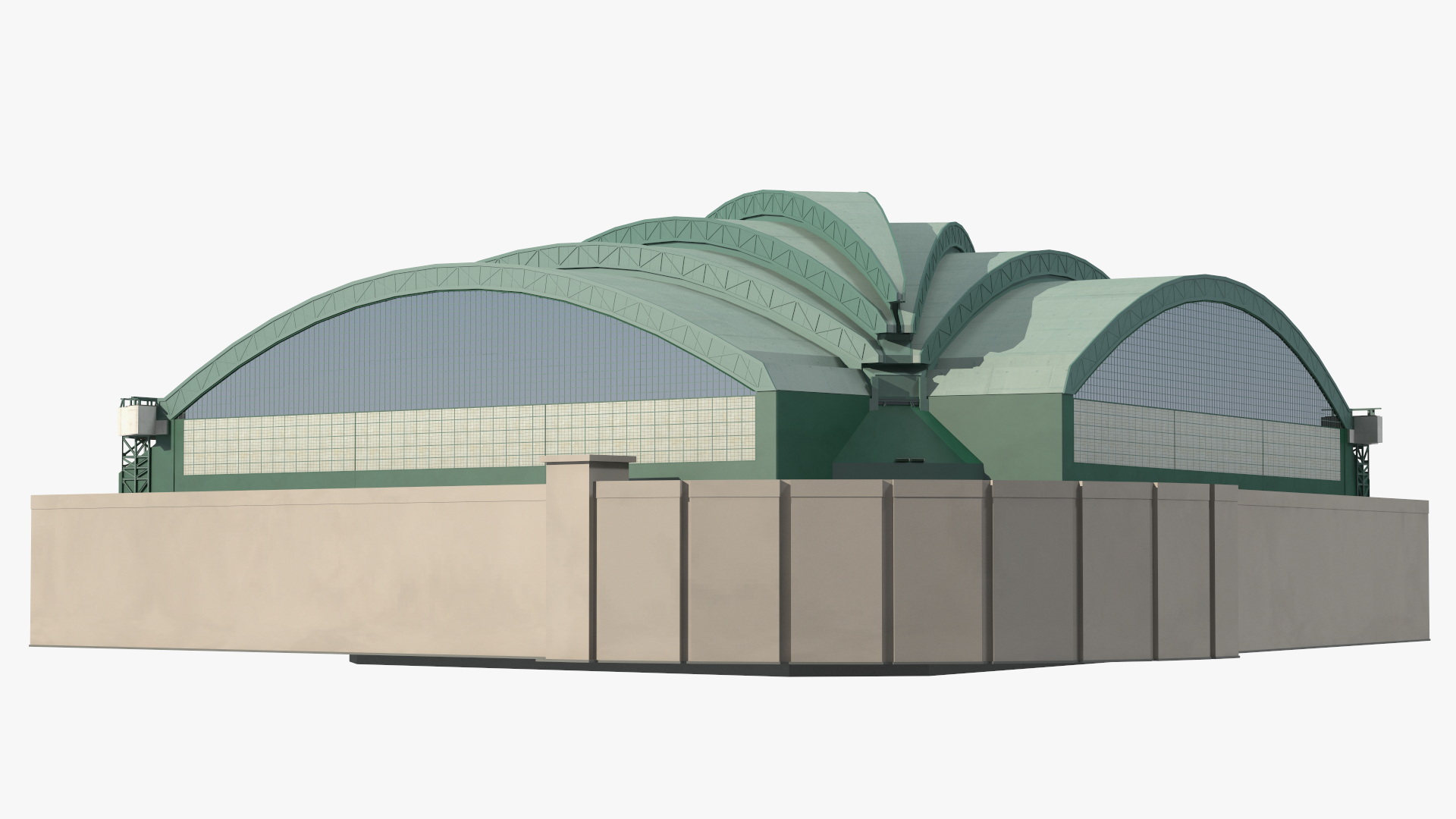 3D American Family Field Tennis model