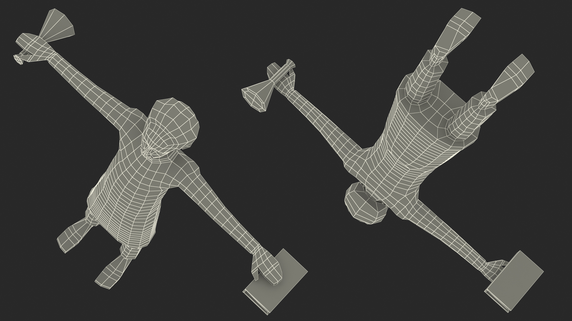 Scientist Low Poly Rigged for Maya 3D model
