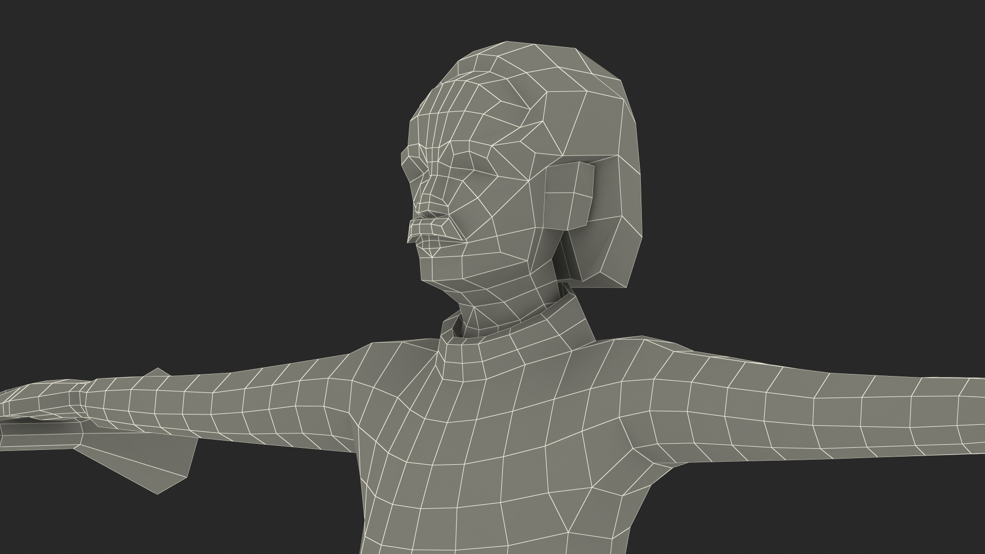 Scientist Low Poly Rigged for Maya 3D model
