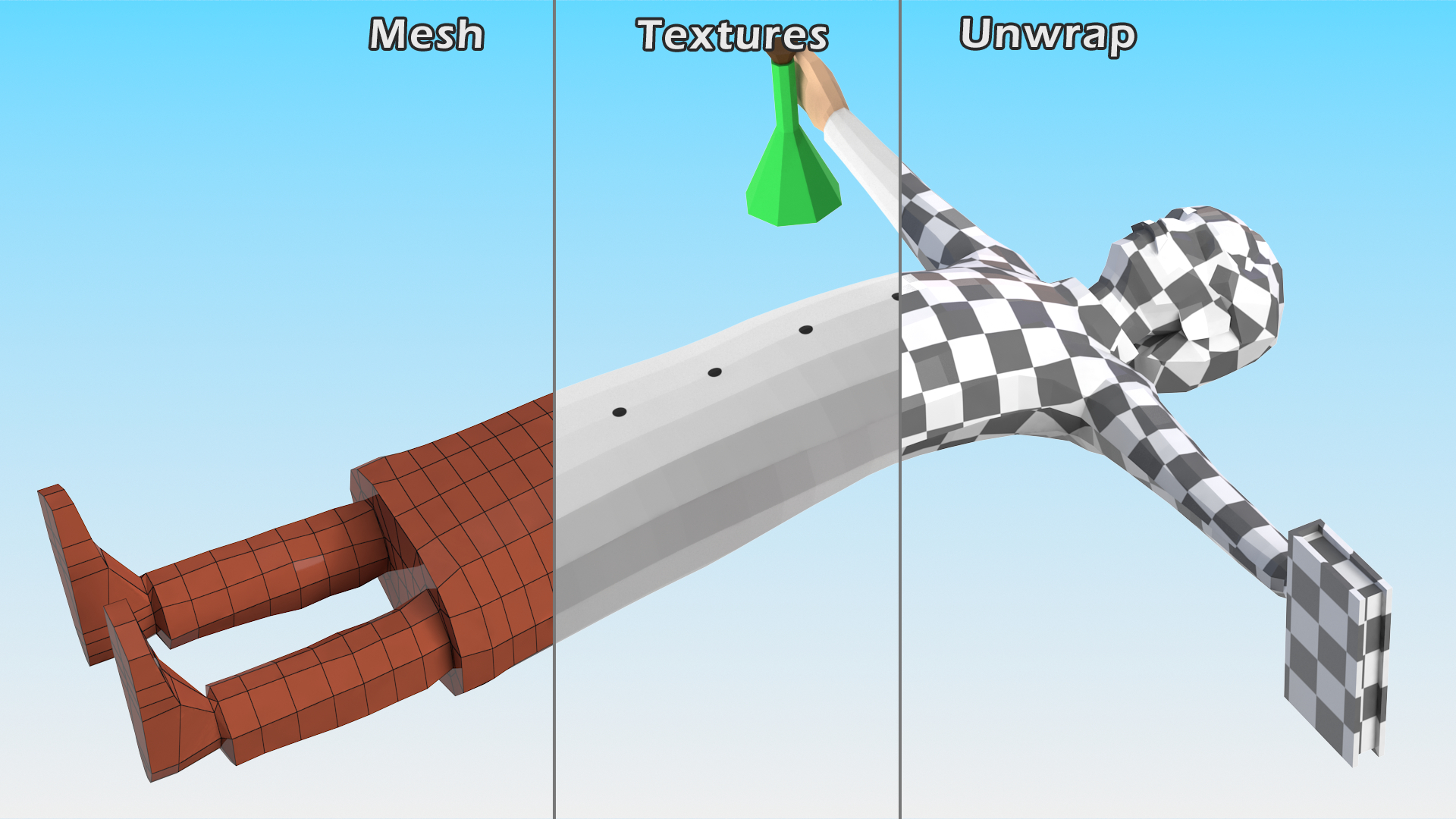 Scientist Low Poly Rigged for Maya 3D model