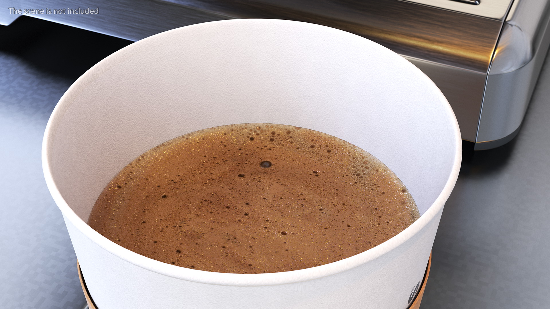 3D Starbucks Paper Cup With Coffee