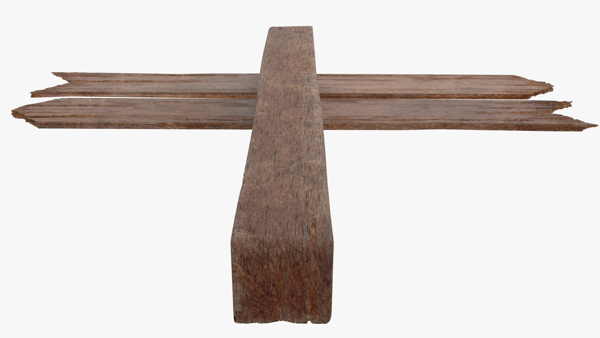 Old Wooden Direction Pointer Signpost 3D