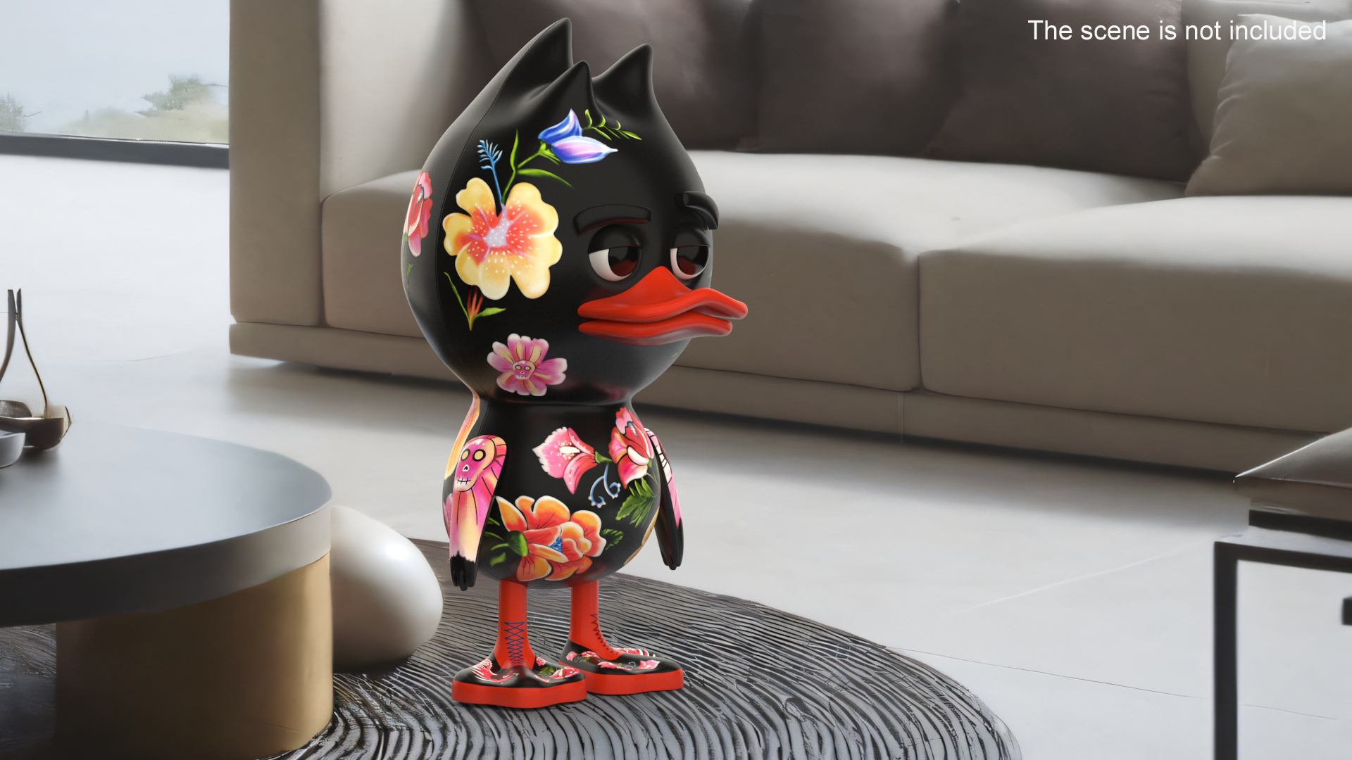 3D model TUD Toy Frida Kahlo Black