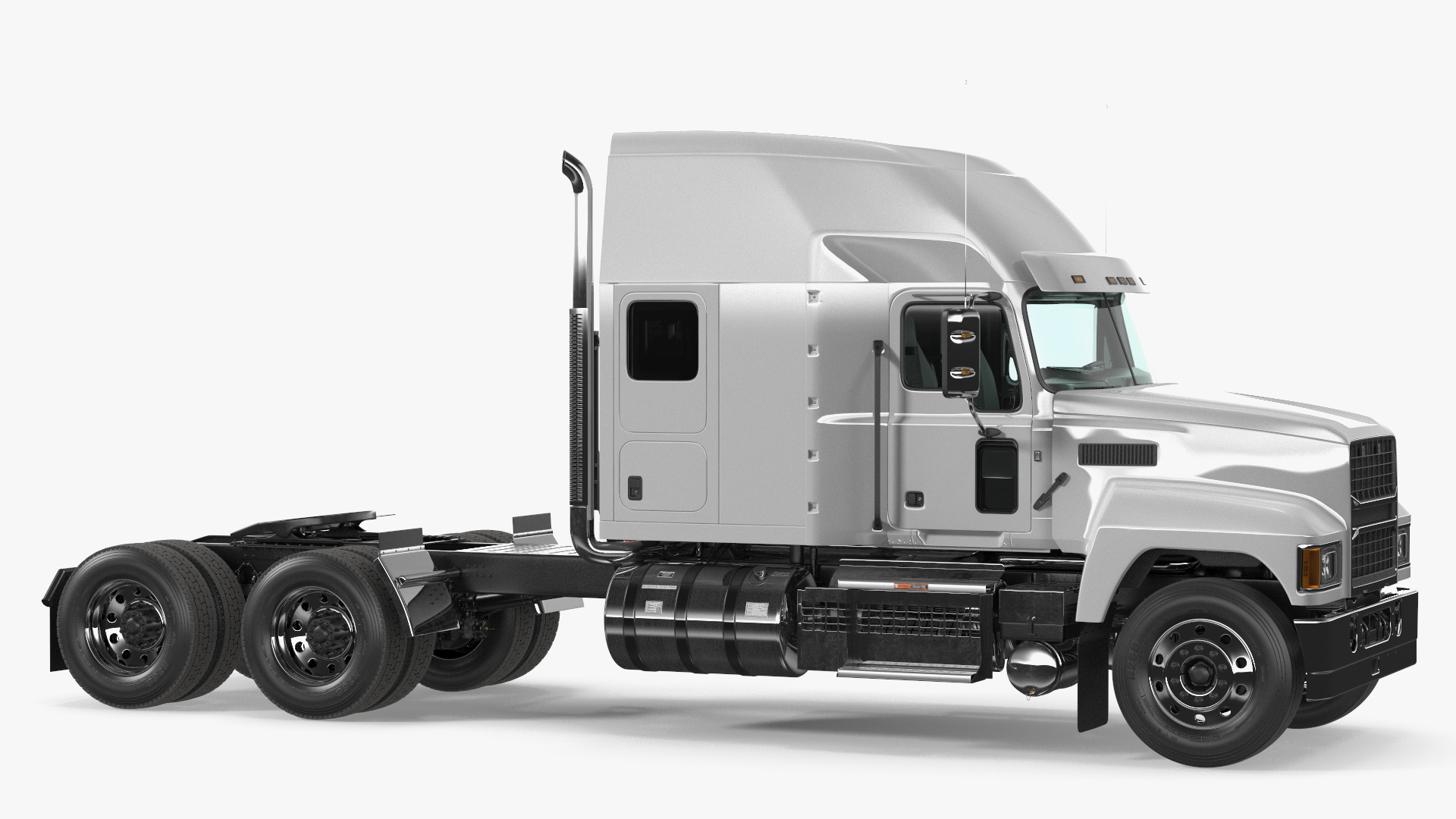 2025 Highway Truck White 3D model