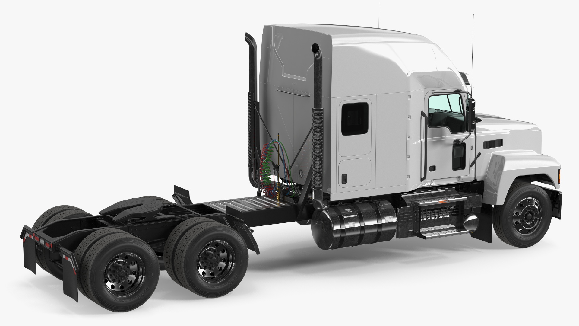 2025 Highway Truck White 3D model