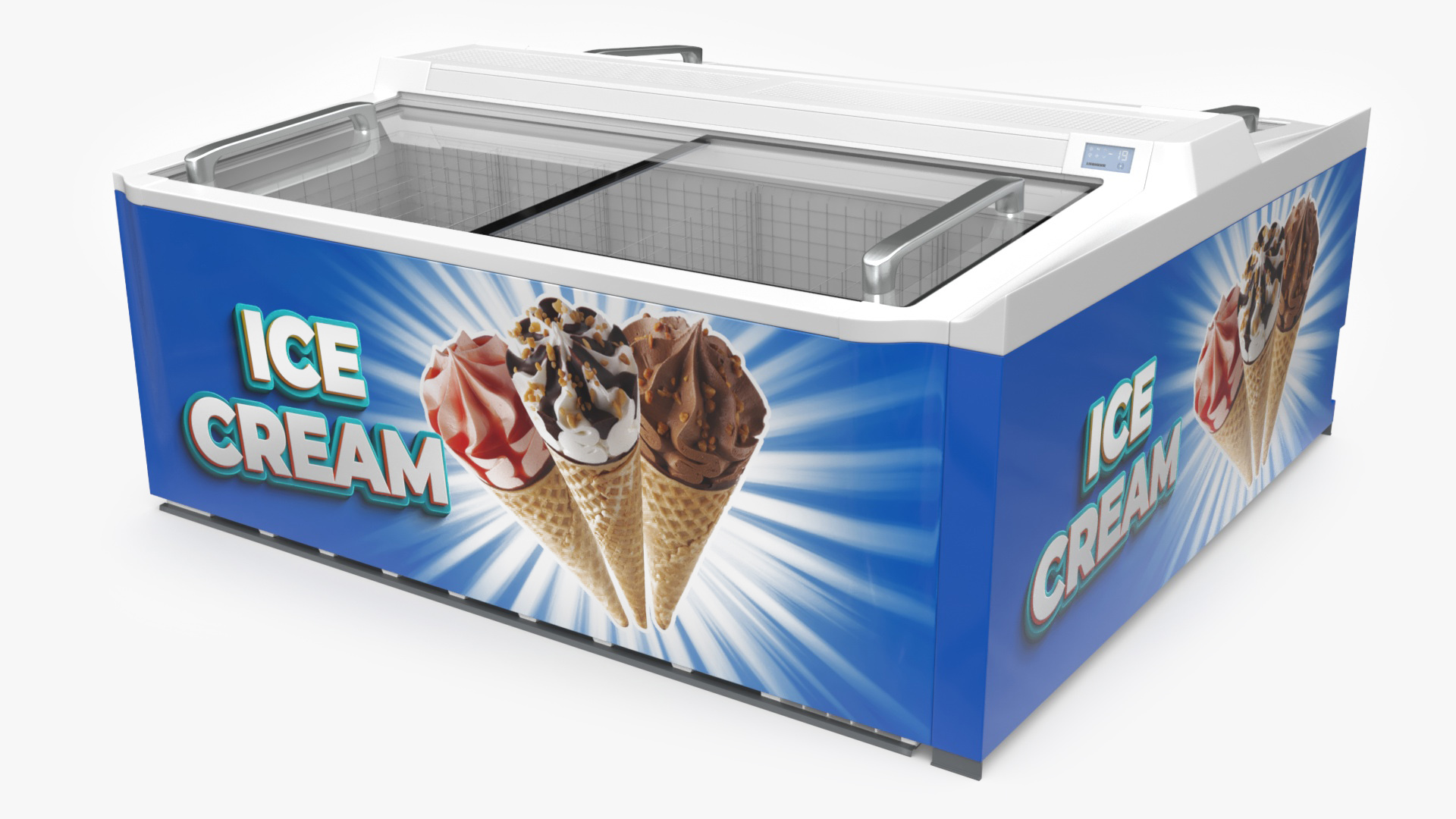 Double Ice Cream Freezer 3D model
