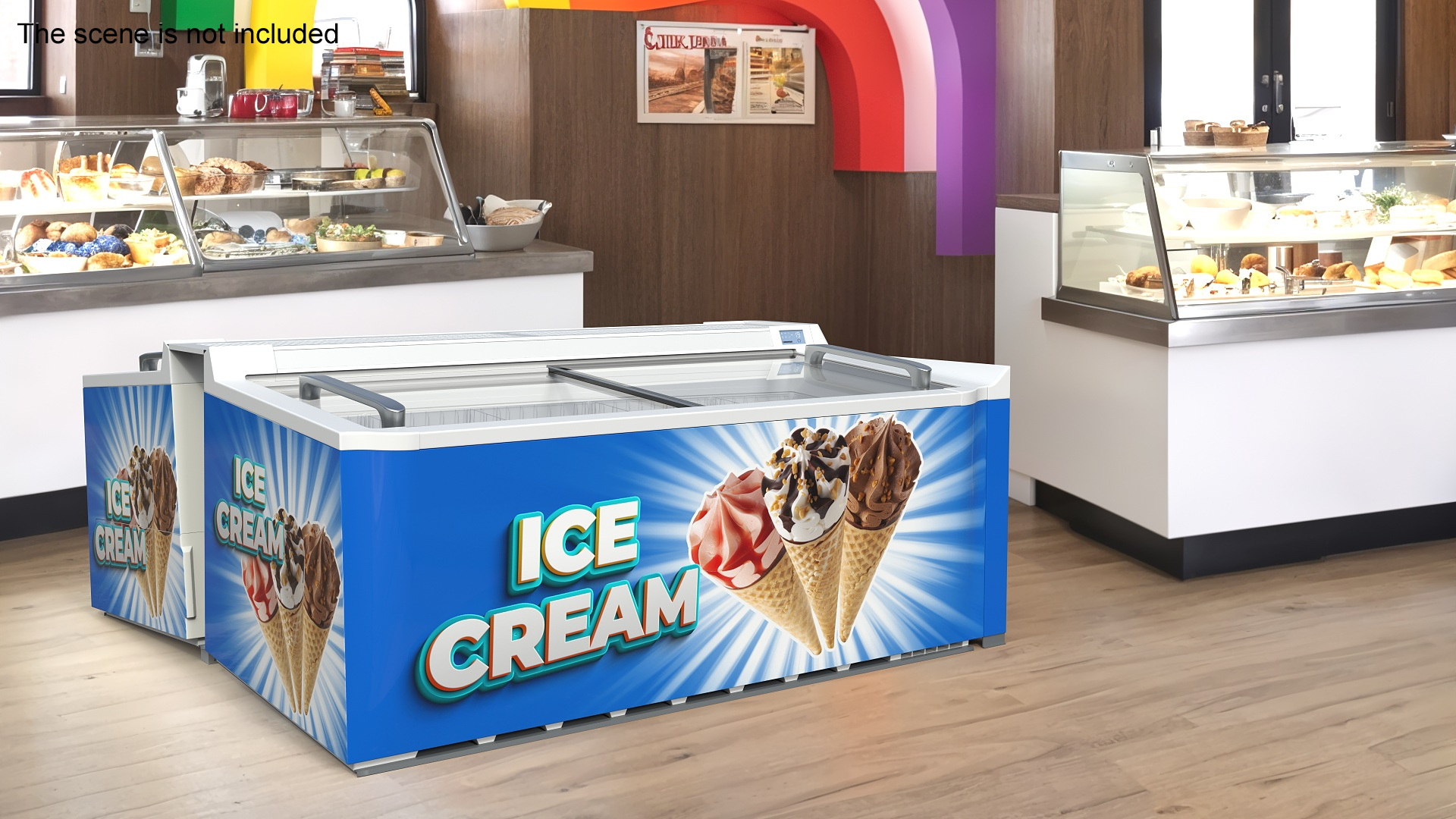 Double Ice Cream Freezer 3D model