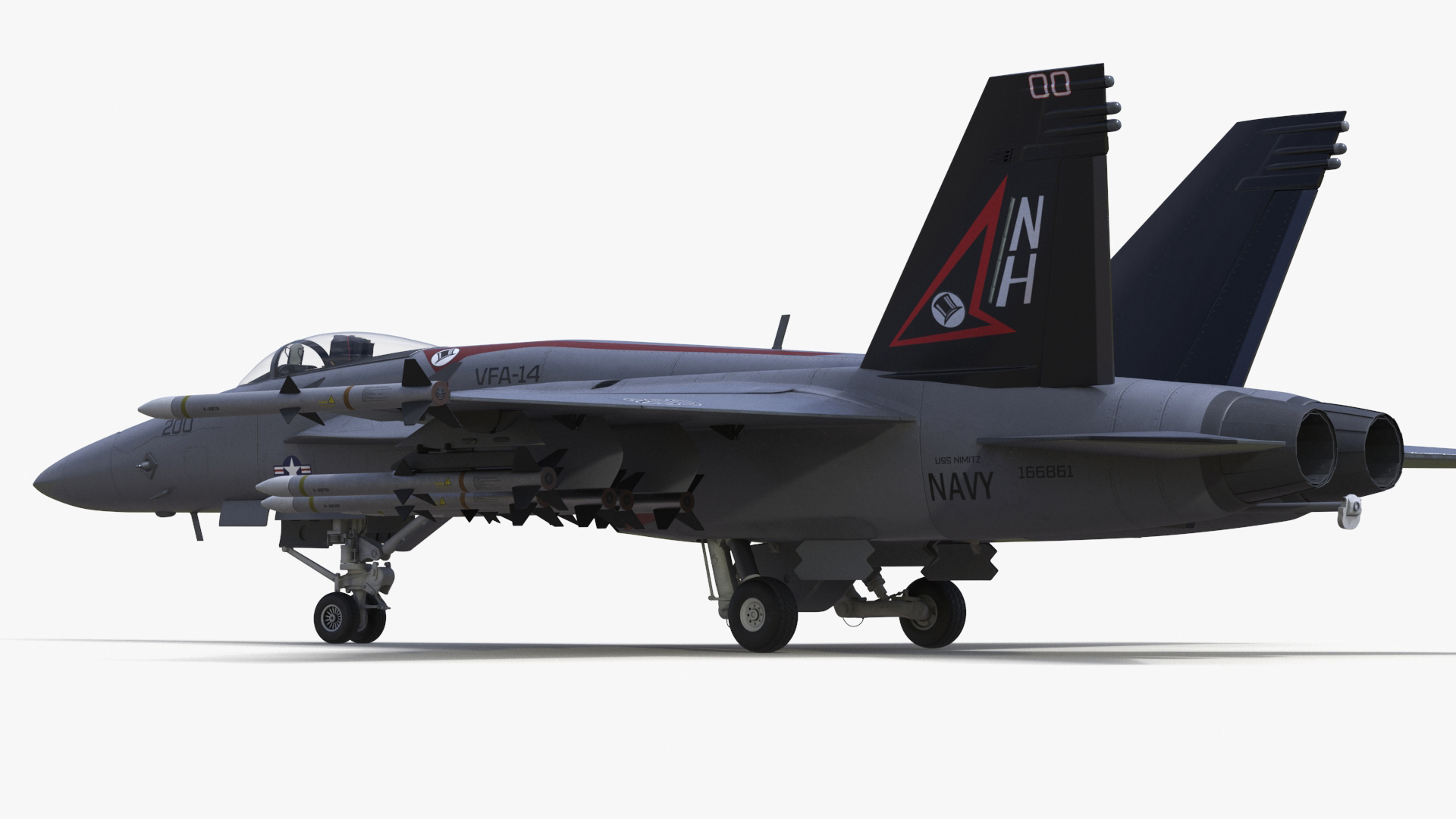 3D model Fighter FA 18E Tophatters
