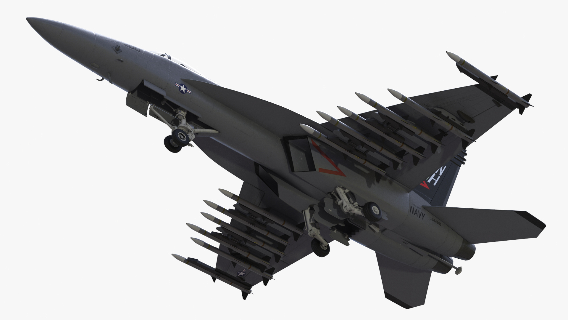 3D model Fighter FA 18E Tophatters