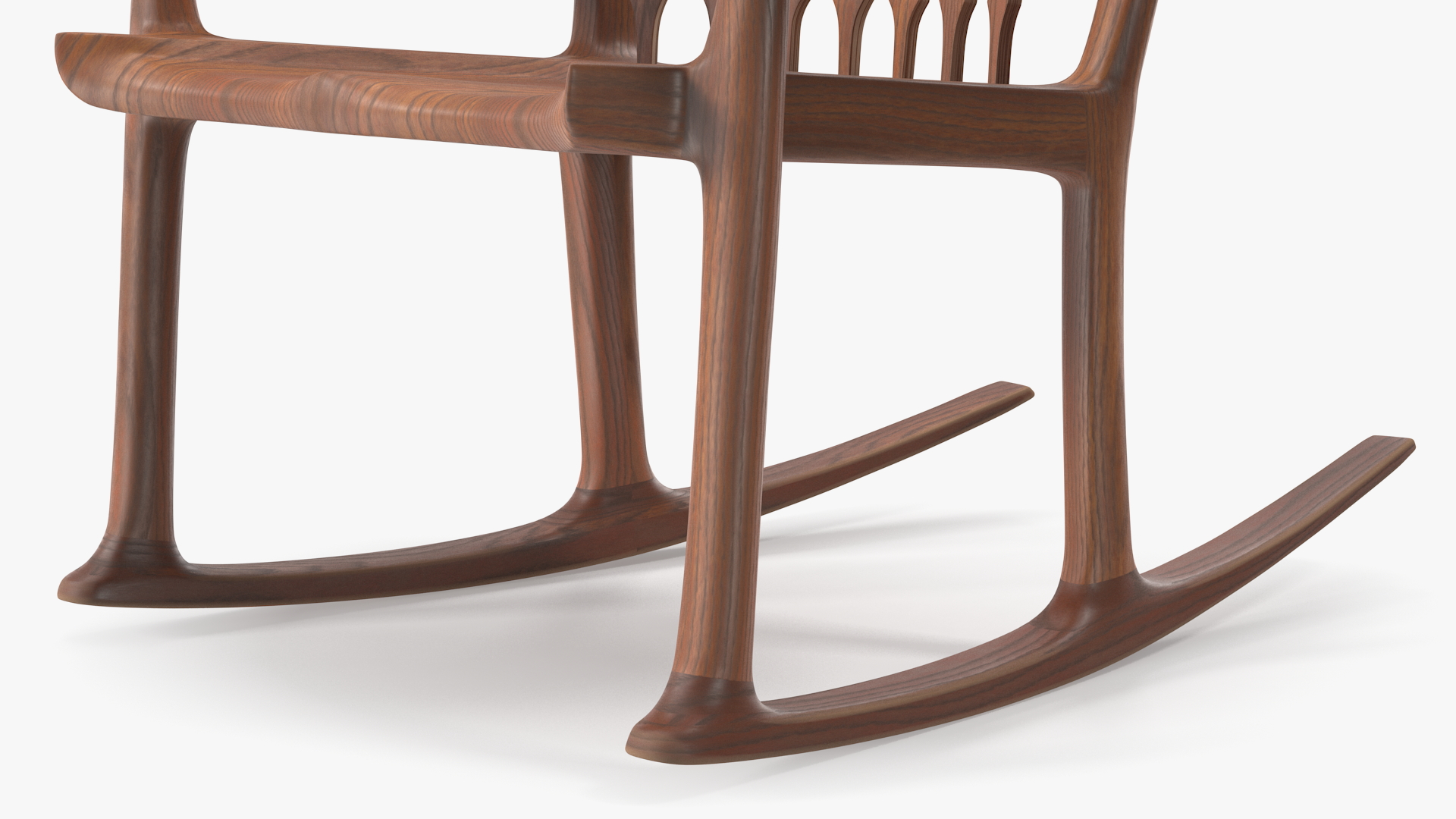 Three Seat Rocking Chair 3D model