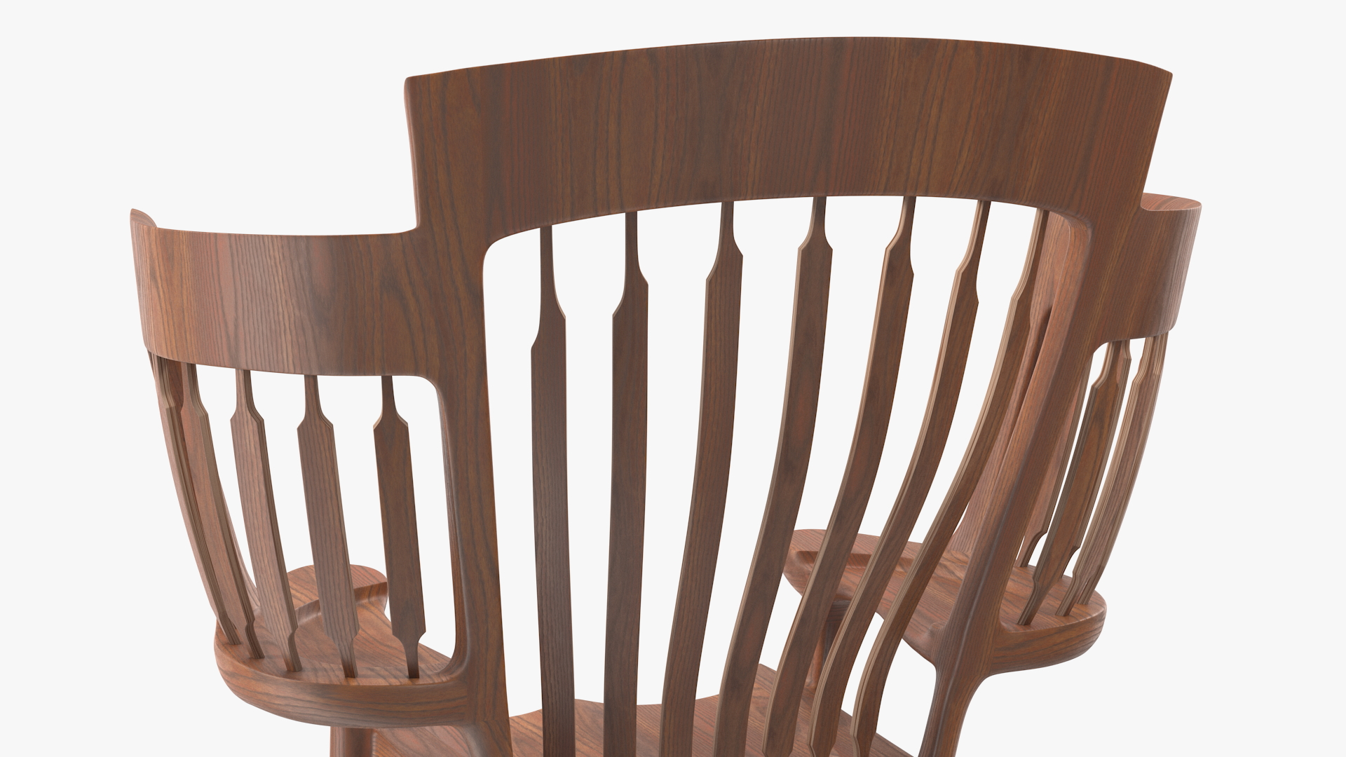 Three Seat Rocking Chair 3D model
