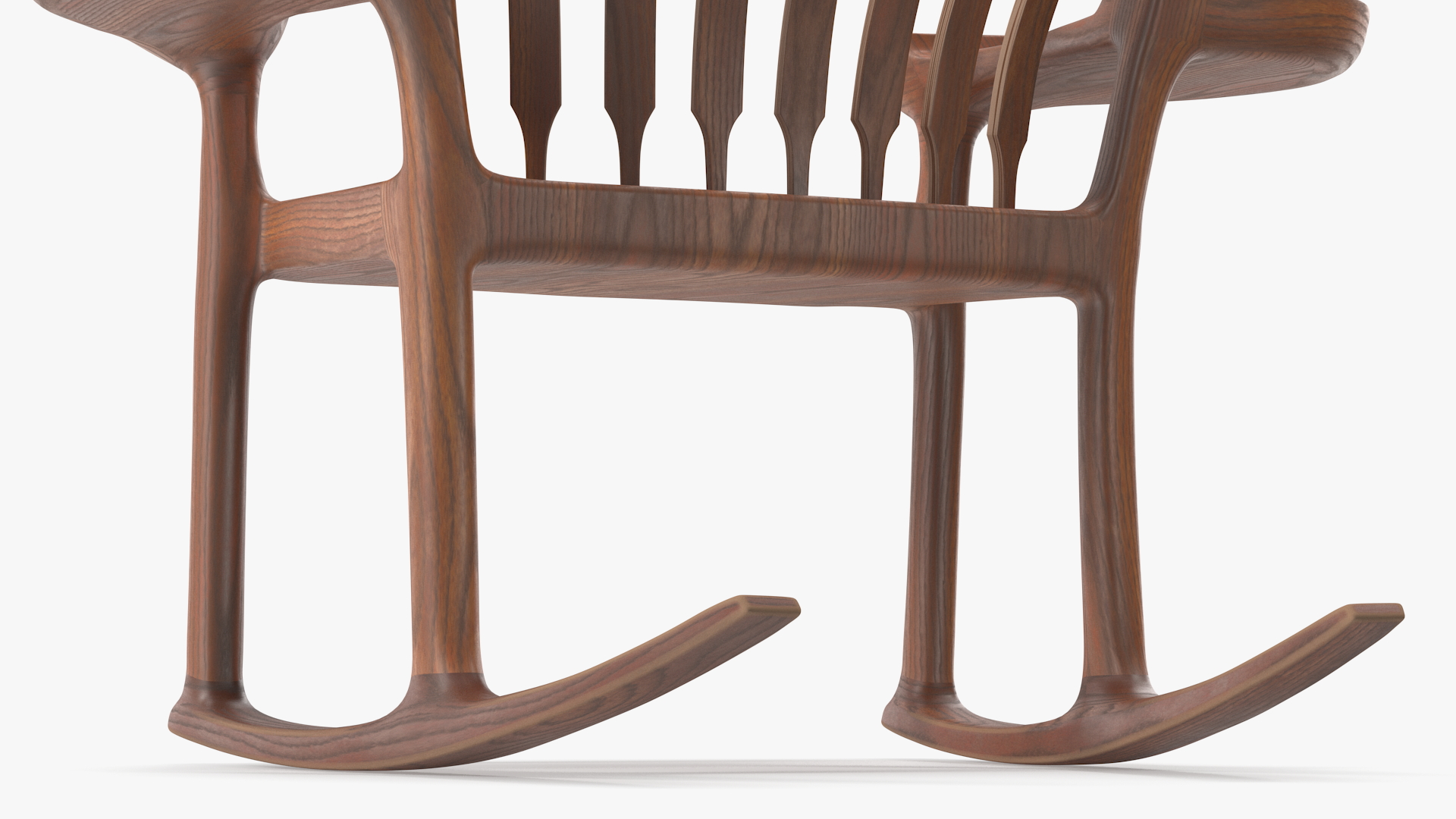 Three Seat Rocking Chair 3D model
