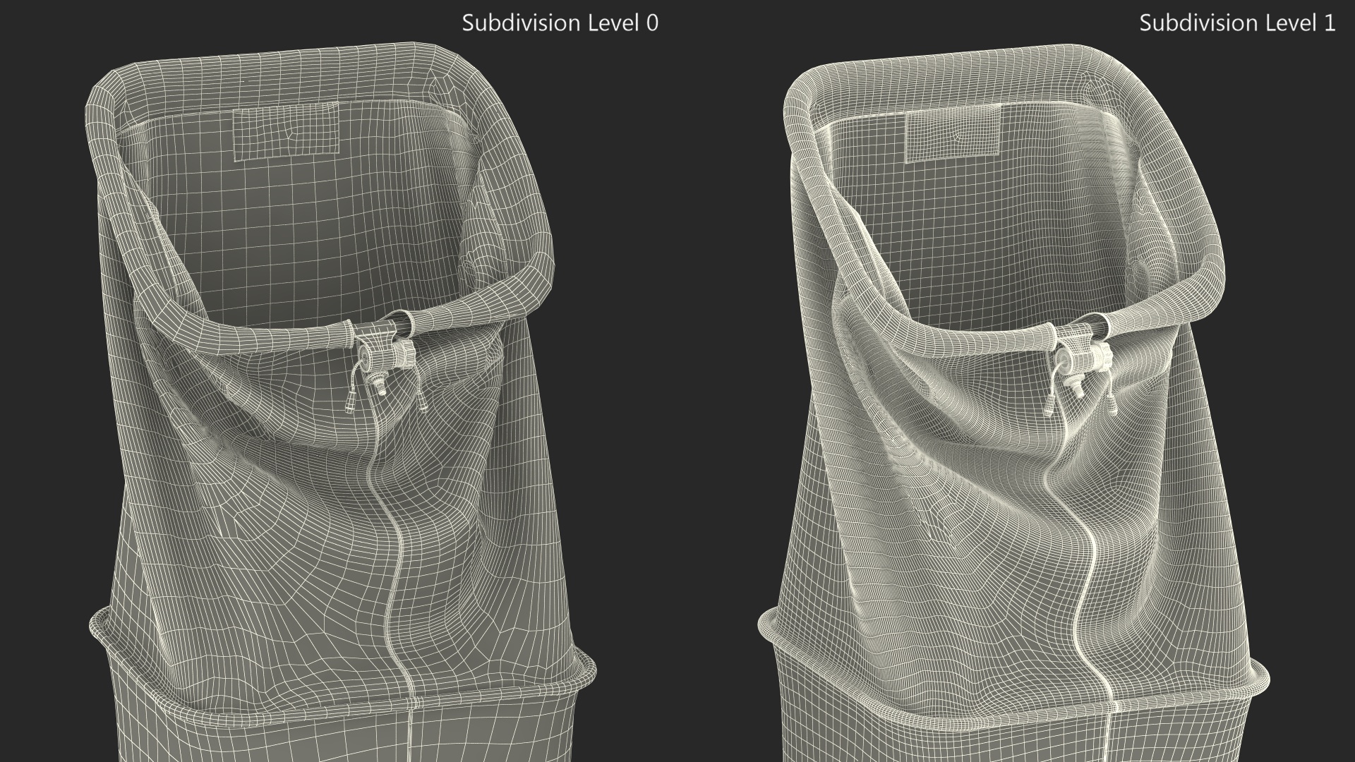 3D Mesh Fishing Cage Unfolded