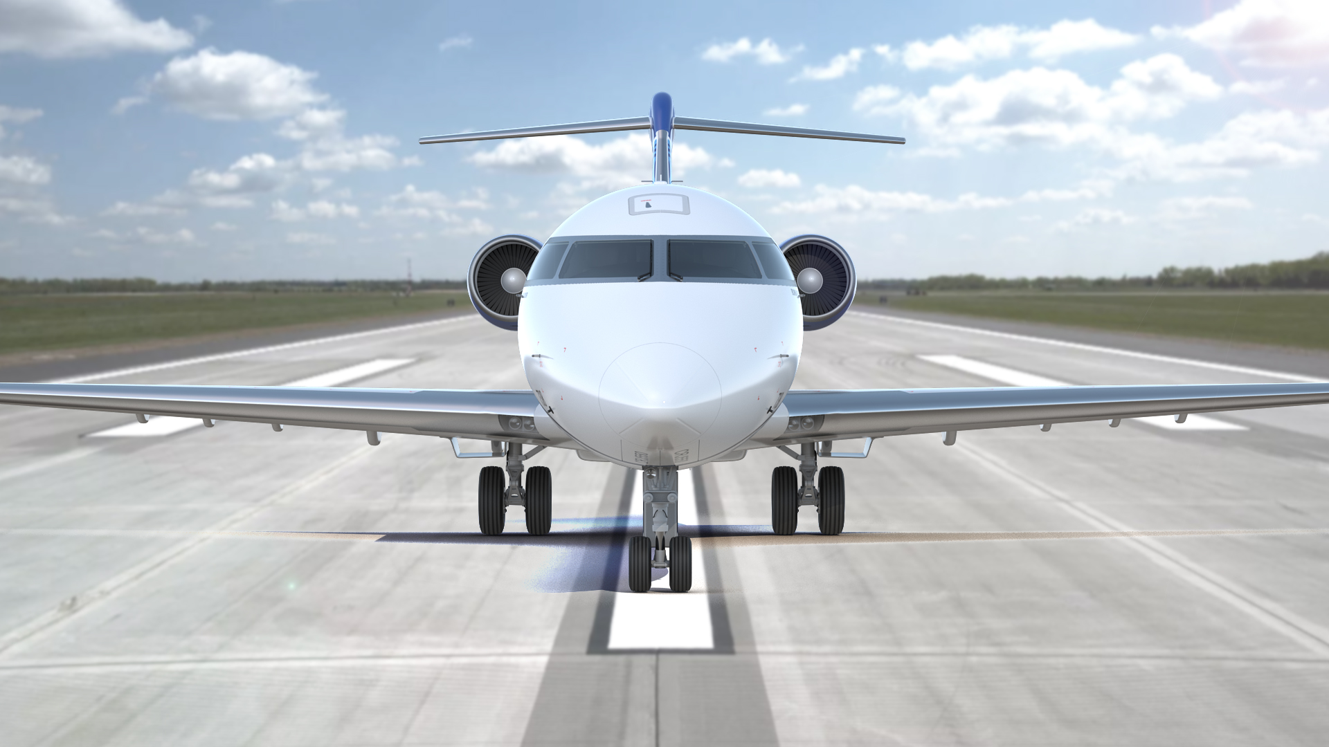 3D model Bombardier CRJ550 Regional Jet United Express