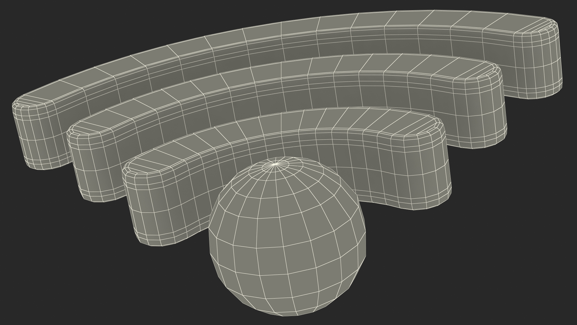 Wireless and WiFi Symbol 3D model