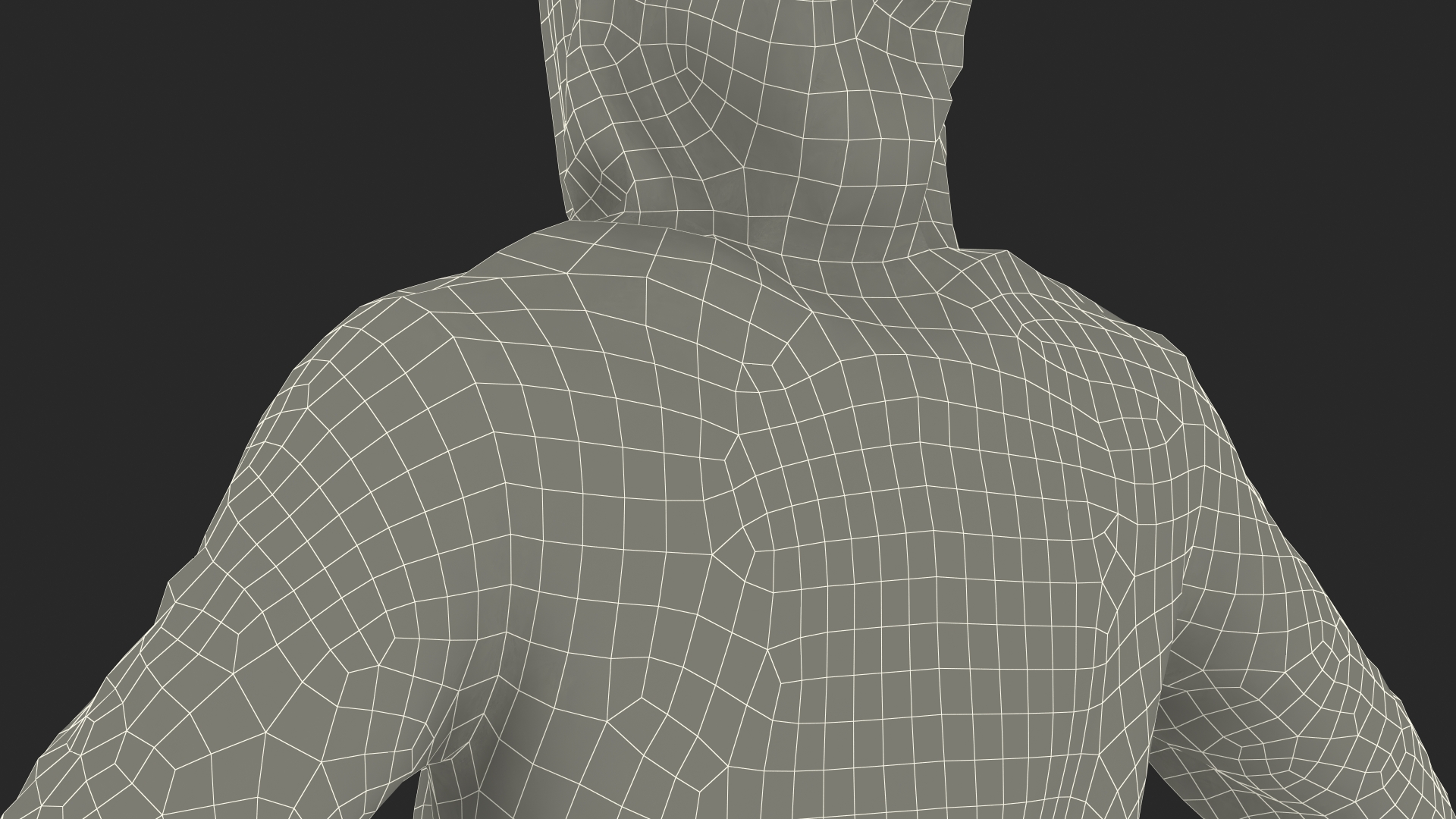 3D Grey Hoodie Nike Raised Hood model