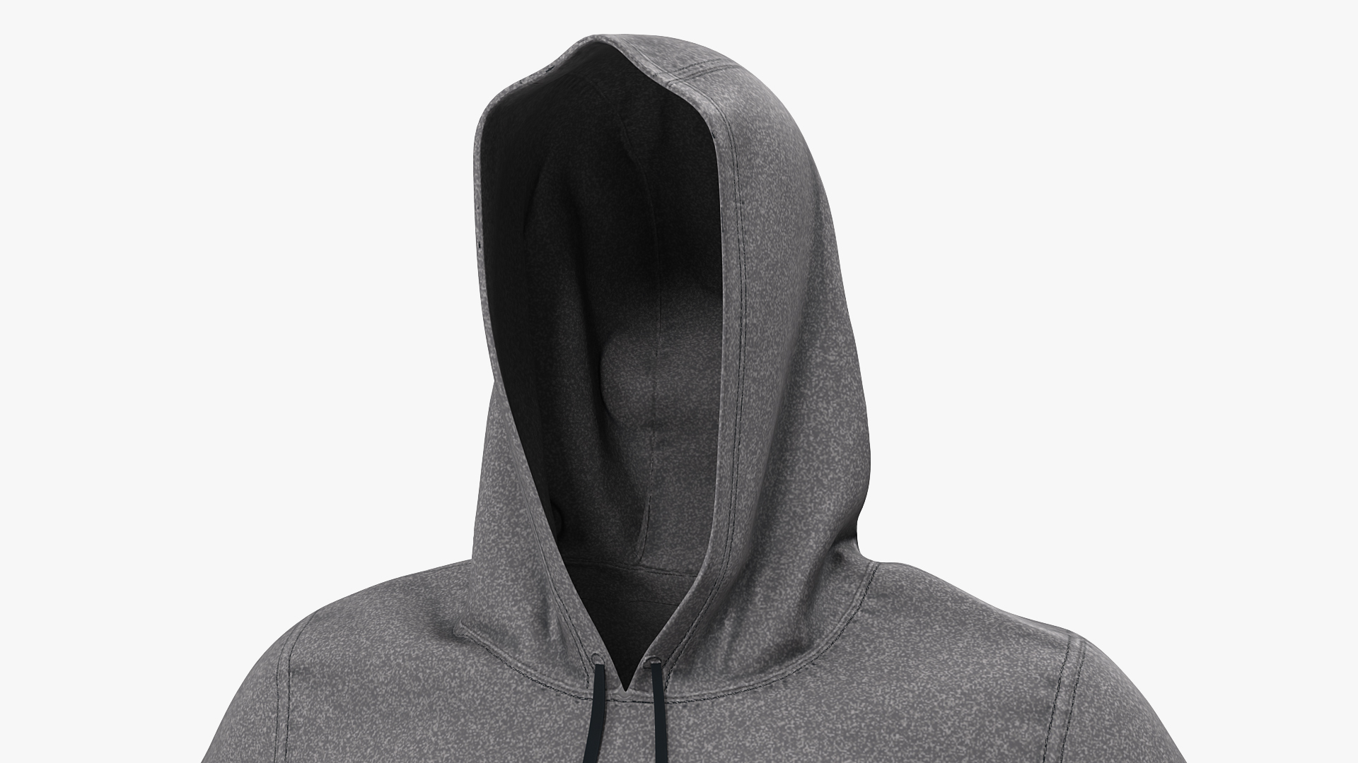 3D Grey Hoodie Nike Raised Hood model