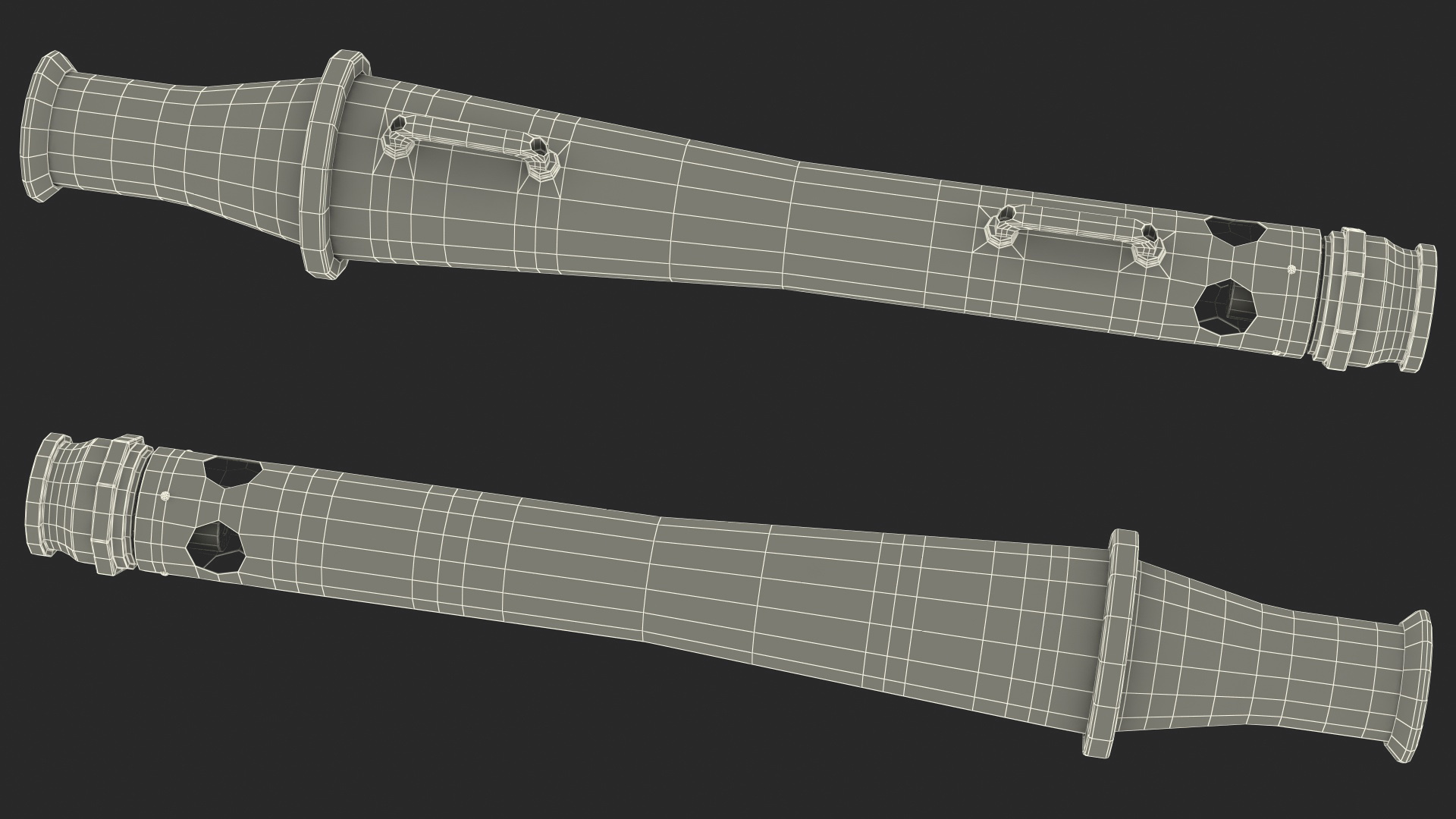 3D model Hi Combat Low Expansion Foam Branchpipes