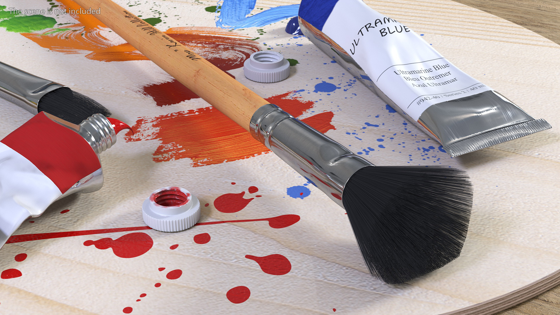 Artist Paint Mop Brush 3D