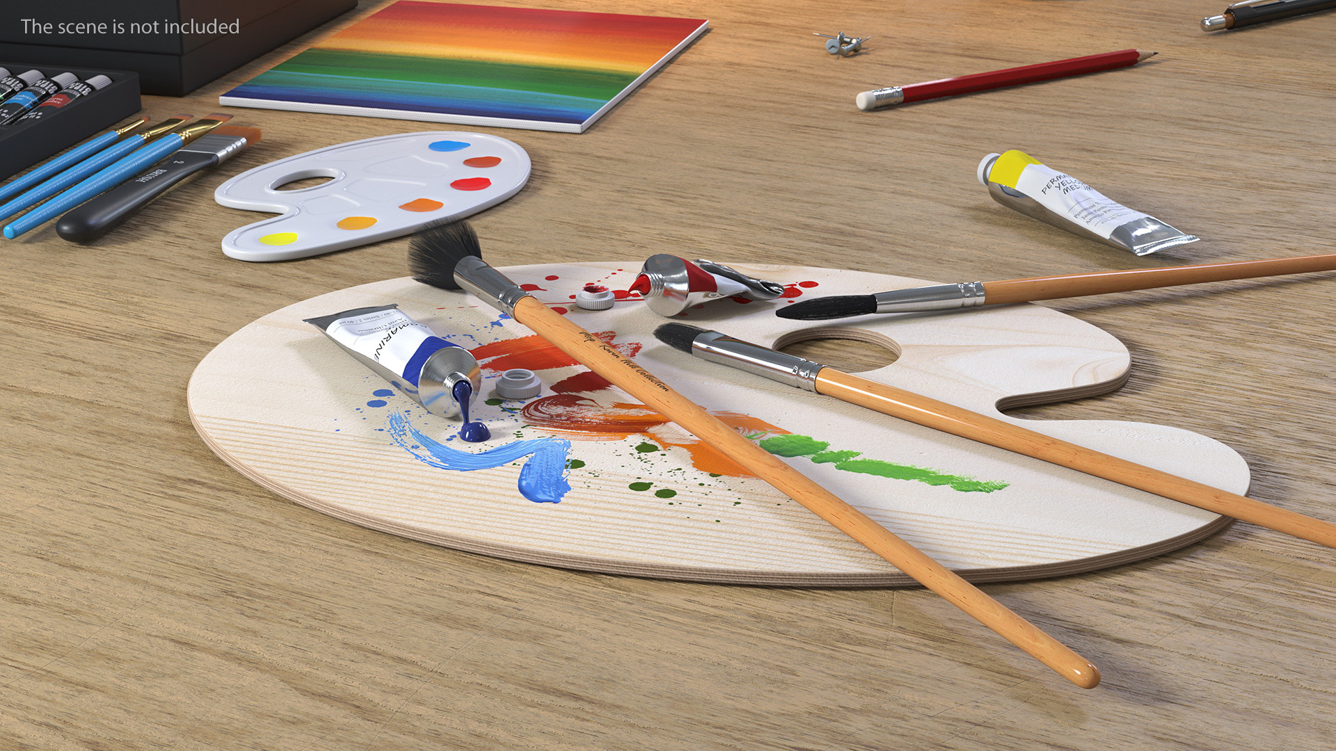 Artist Paint Mop Brush 3D