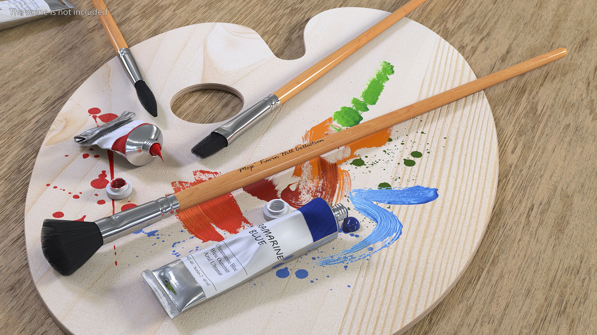 Artist Paint Mop Brush 3D