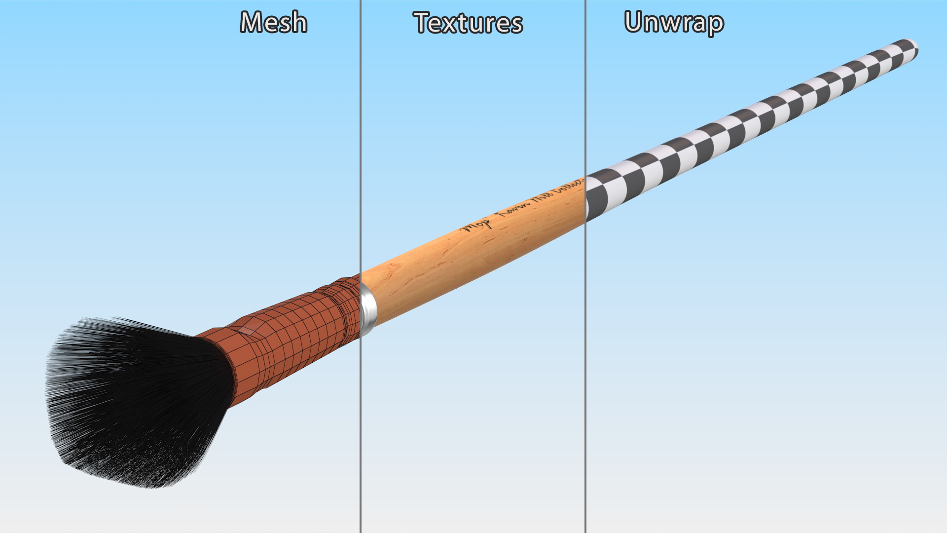 Artist Paint Mop Brush 3D