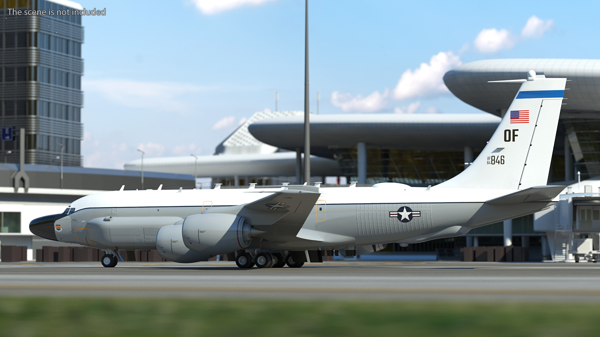 3D Boeing RC-135W Rivet Joint