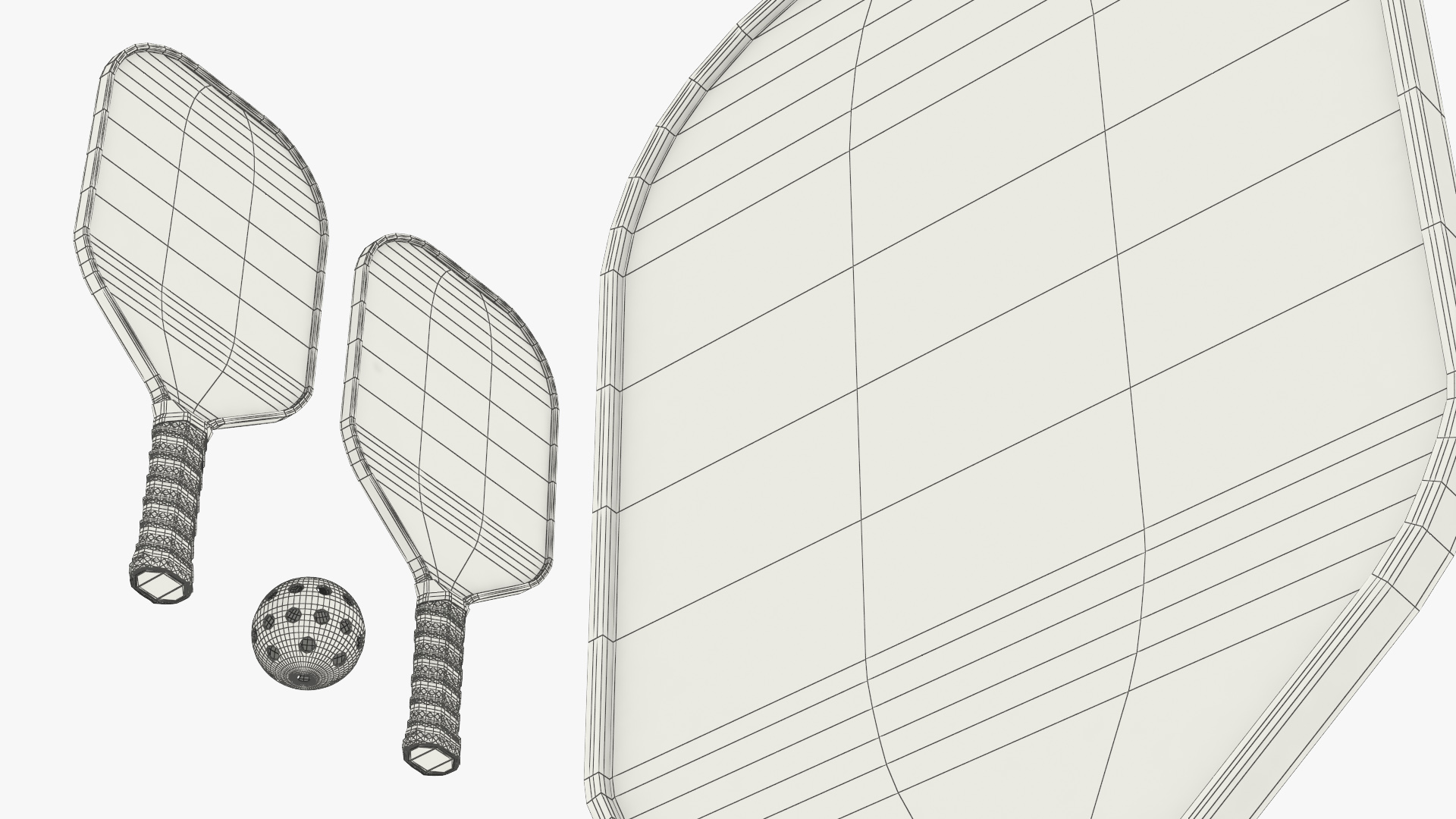 Pickleball Paddle Set with Ball and Rackets - view 8