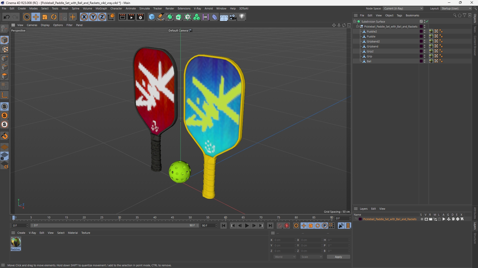 Pickleball Paddle Set with Ball and Rackets - view 12